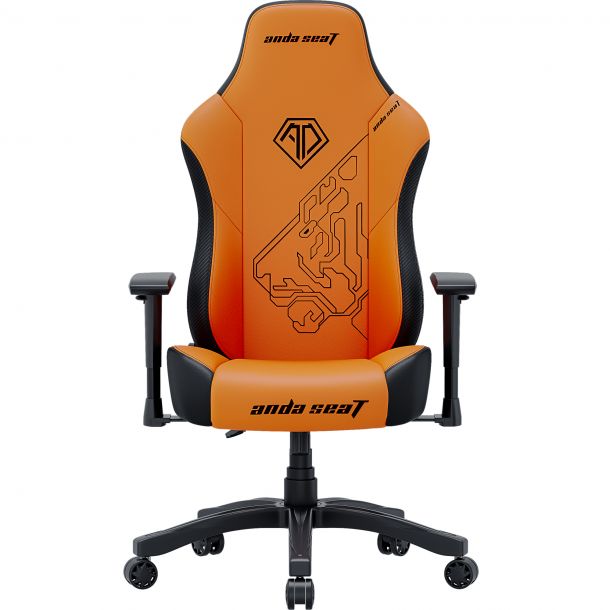 Крісло геймерське Phantom 3 Tiger edition PVC Size L Orange (871269465) в Украине
