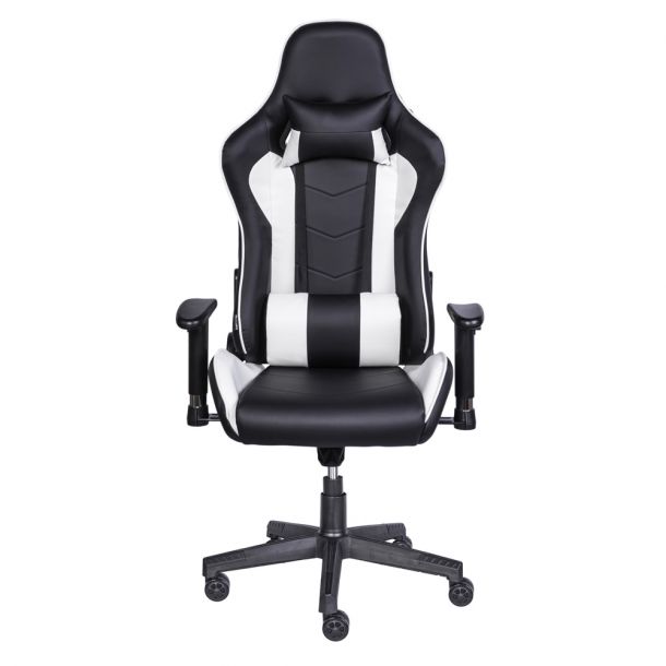 Кресло геймерское HATTA Race Gamer Черный, Белый (44476617) цена