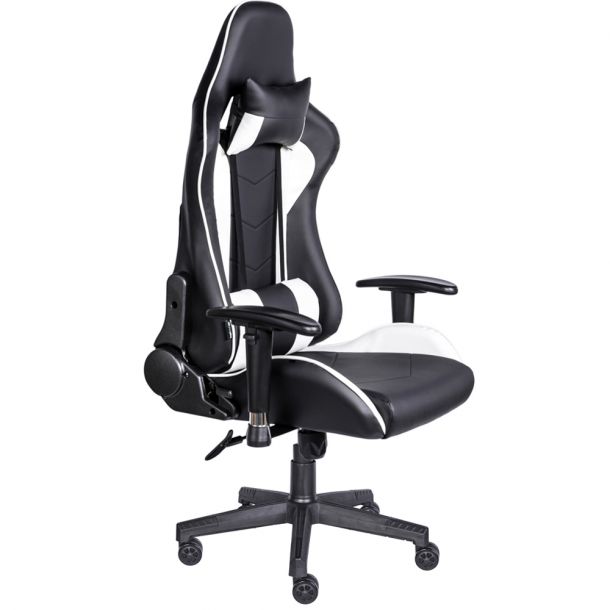 Кресло геймерское HATTA Race Gamer Черный, Белый (44476617) в интернет-магазине