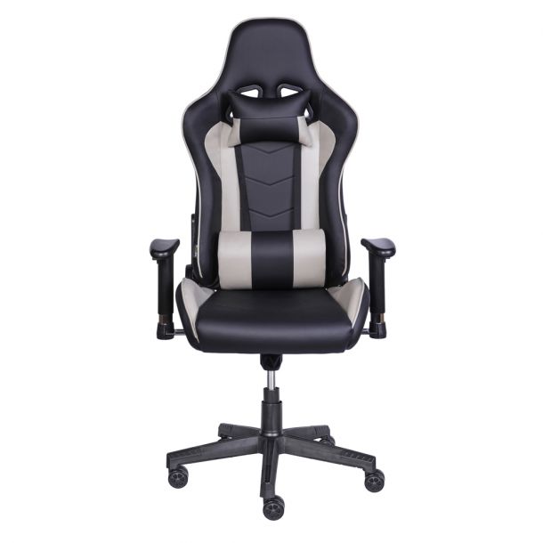 Крісло геймерське HATTA Race Gamer Чорний, Сірий (44476618) цена