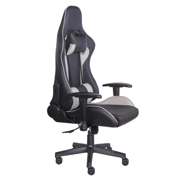 Крісло геймерське HATTA Race Gamer Чорний, Сірий (44476618) в интернет-магазине