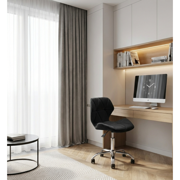 Кресло HATTA Astra new Velvet Черный (44478918) в Украине