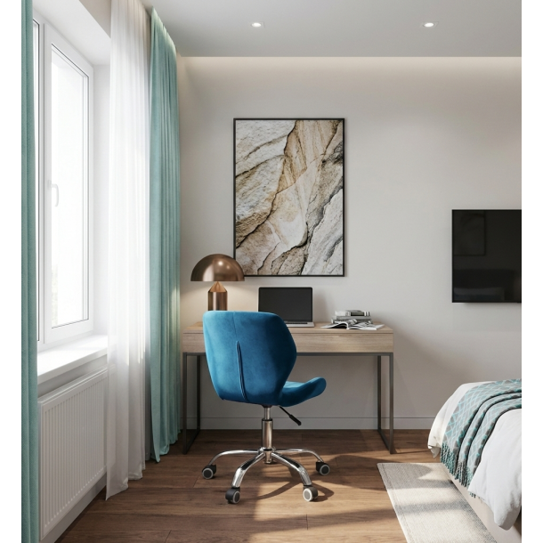 Кресло HATTA Astra new Velvet Темно-синий (44512480) с доставкой