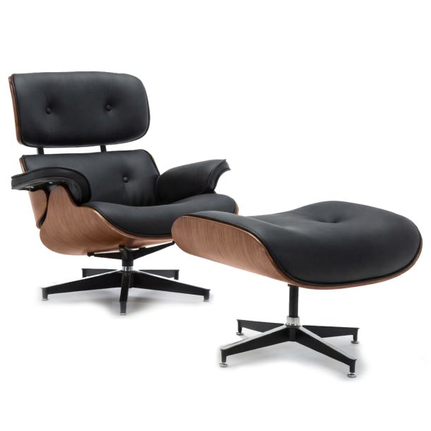 Кресло с оттоманкой HATTA Bernard Lounge Черный (441489089) в Киеве