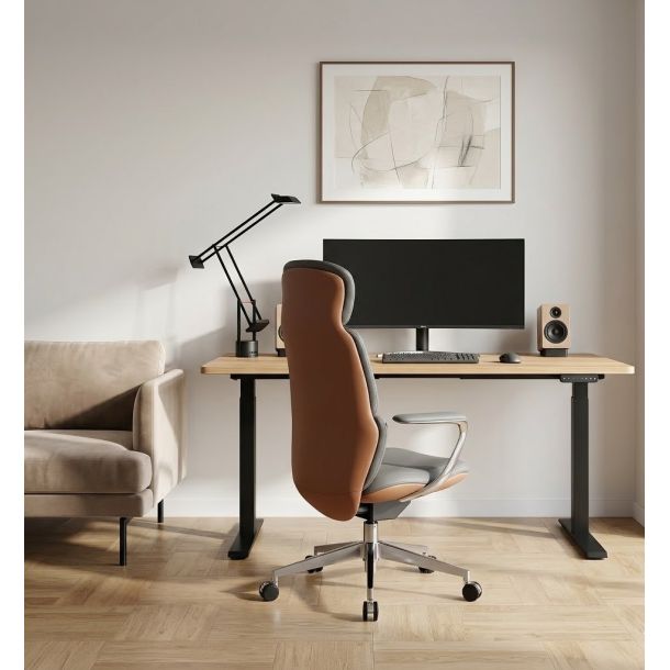Кресло ICONTRON FLOW CHAIR Smoke cognac (1781485766) фото