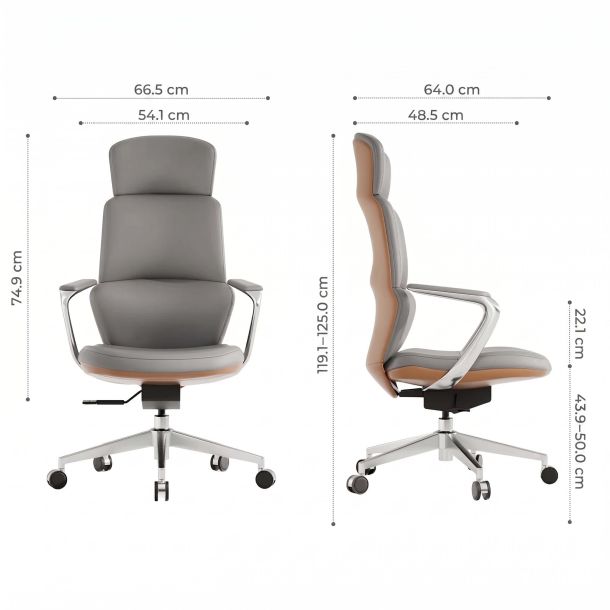 Кресло ICONTRON FLOW CHAIR Smoke cognac (1781485766) в Киеве