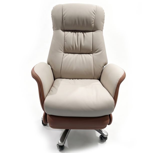 Кресло ICONTRON GRAVITY Prime chair Ivory white, Caramel (1781490016) kupistul