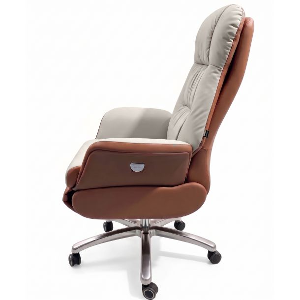 Кресло ICONTRON GRAVITY Prime chair Ivory white, Caramel (1781490016) цена