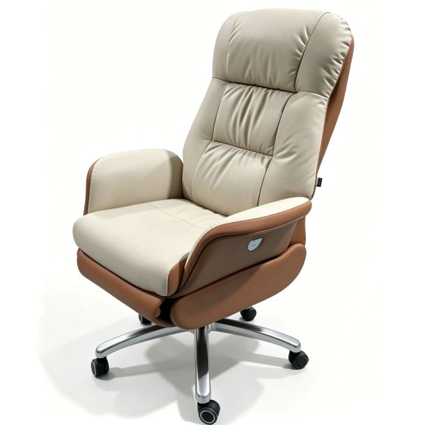 Кресло ICONTRON GRAVITY Prime chair Ivory white, Caramel (1781490016) фото