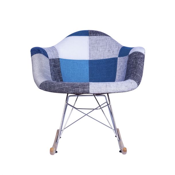 Кресло качалка HATTA Bryan Wood Arm Patchwork 3 (44478923) купить