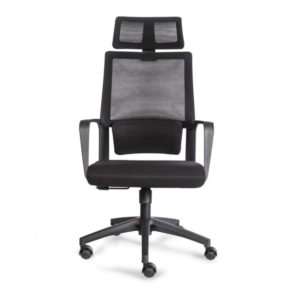 Кресло HATTA Mesh Comfort Черный, Черный (44460577) в Украине