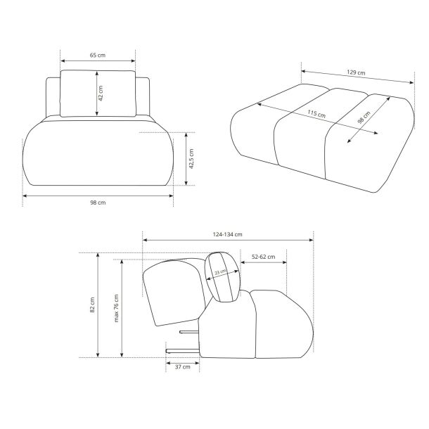Кресло мягкое DOT Dot-100 (1321487545) недорого