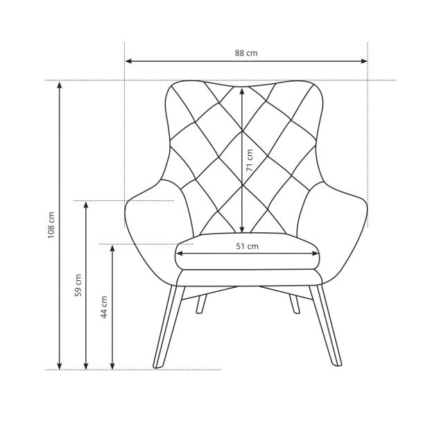 Крісло м'яке ELIS CARO Castel 04 (132985766) в Киеве