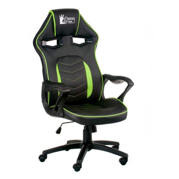 Кресло Nitro Black, Green (26373479) с доставкой