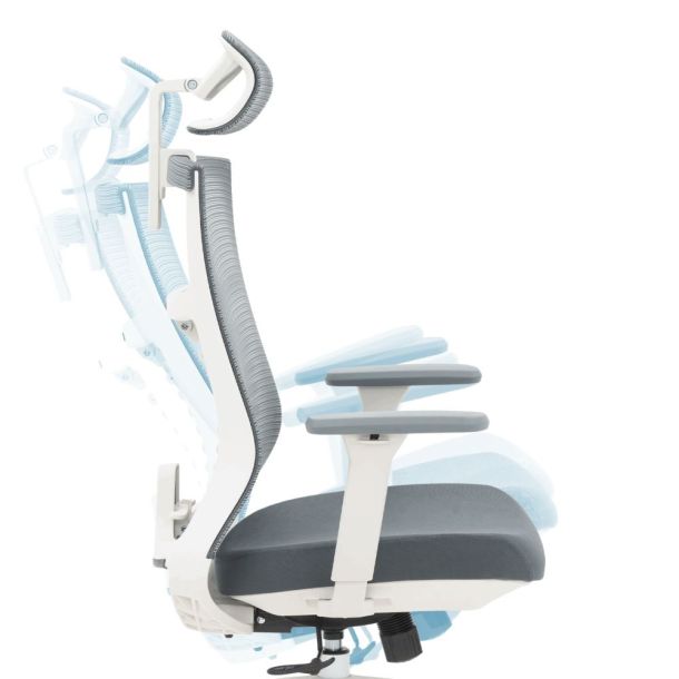 Крісло OfficePro Balance OC550 White, Dark Grey (1311485911) в Киеве