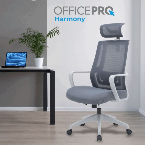 Крісло OfficePro Harmony OC310 Grey (1311485912) фото