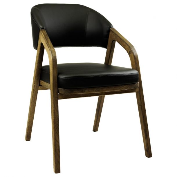 Крісло Otis Шкірзам Zeus Deluxe Black, Темний Дуб (611196487) купить