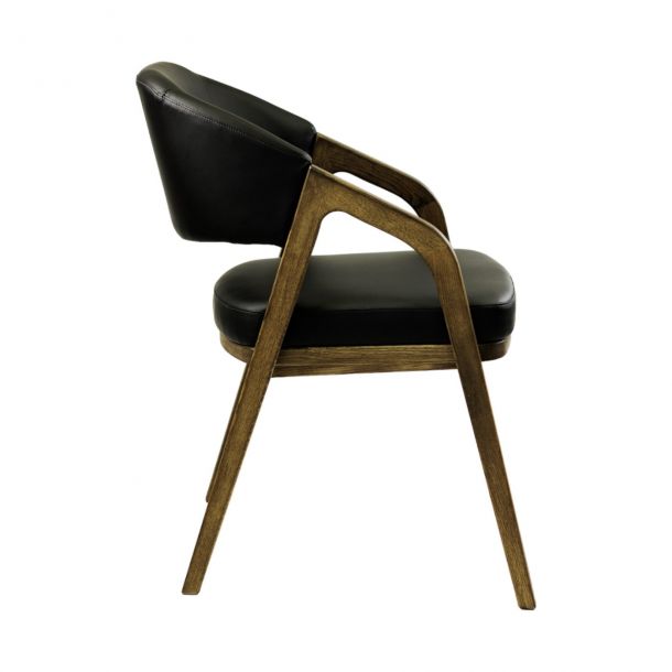 Крісло Otis Шкірзам Zeus Deluxe Black, Темний Дуб (611196487) с доставкой
