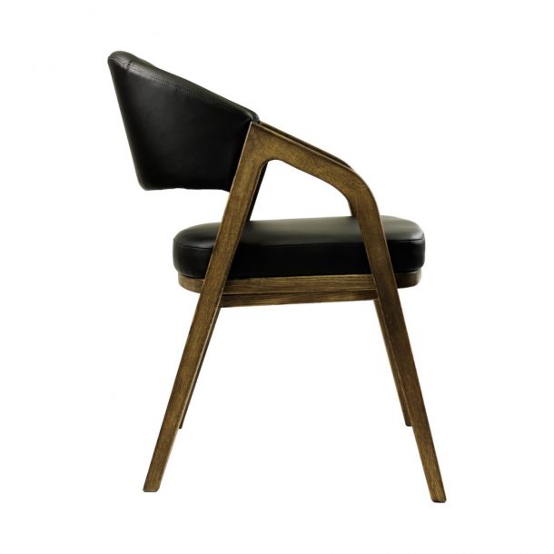 Крісло Otis Шкірзам Zeus Deluxe Black, Темний Дуб (611196487) дешево