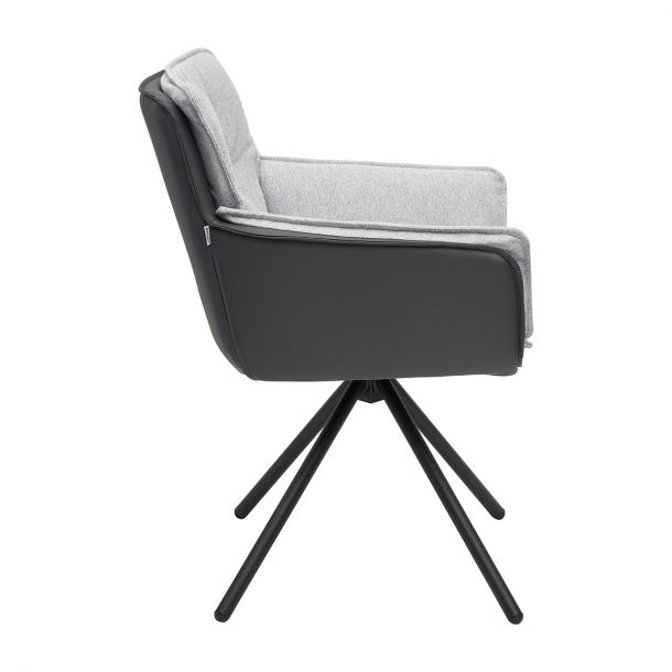 Кресло поворотное Rasmus LC 360 Solid 83, Черный (1011099716) в Киеве