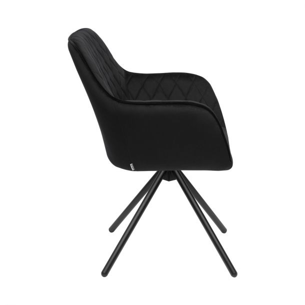 Кресло поворотное Tomas LC 180 Riviera 100, Черный (1011055159) в Украине