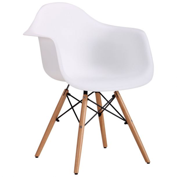 Крісло Salex PL Wood Білий (08371245) цена