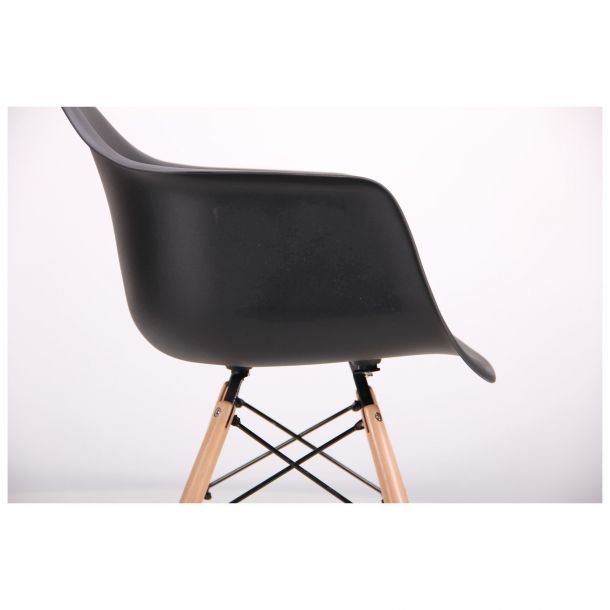 Кресло Salex PL Wood Черный (08371246) в Киеве
