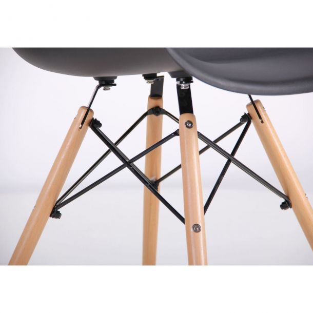 Кресло Salex PL Wood Черный (08371246) в Украине