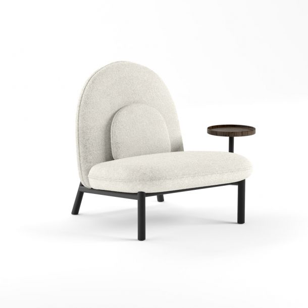 Крісло Soft Lounge зі столиком 75x82 Boucle Nata 1, Крафт Табако (1561024966) недорого