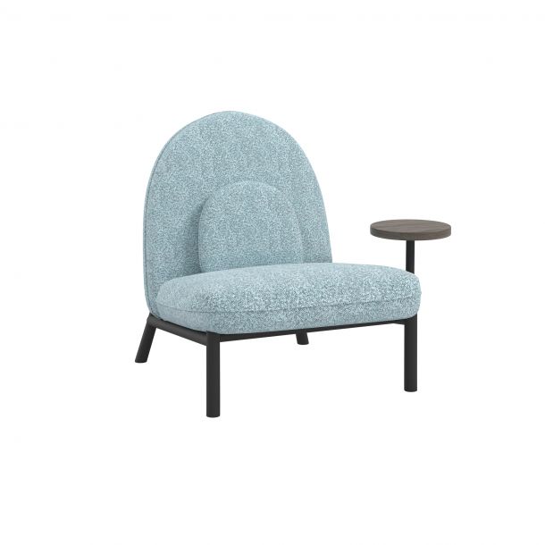 Крісло Soft Lounge зі столиком 75x82 Boucle Safira, Натуральный (1561024956) недорого