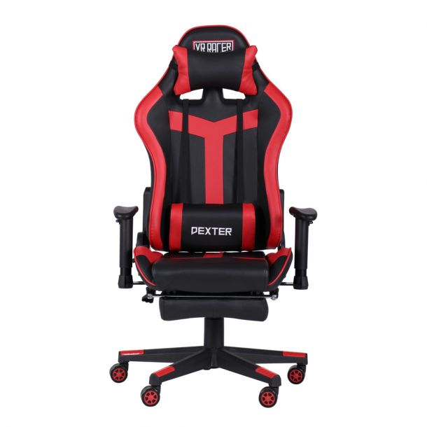 Крісло VR Racer Dexter Grindor Чорний, Червоний (08460870) недорого