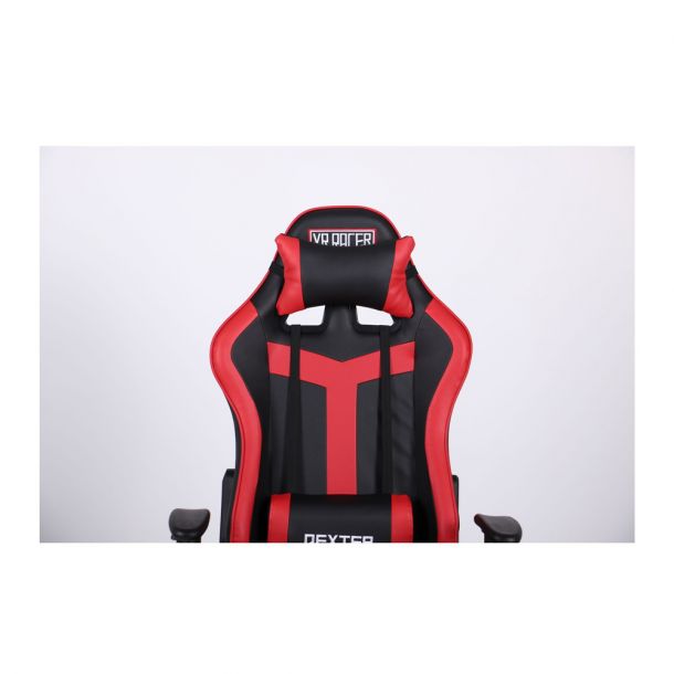 Крісло VR Racer Dexter Grindor Чорний, Червоний (08460870) в Украине