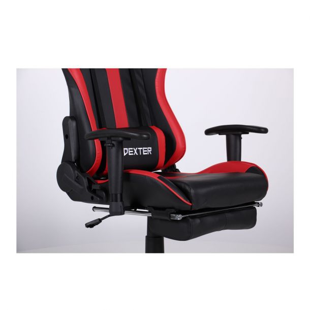 Крісло VR Racer Dexter Grindor Чорний, Червоний (08460870) купить