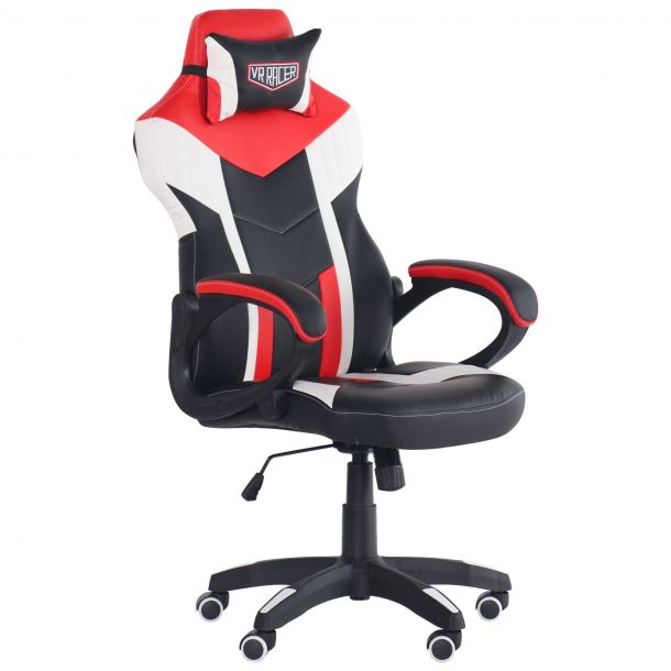 Крісло VR Racer Dexter Hook Чорний, Червоний (08477856) недорого