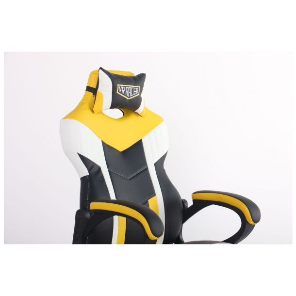 Кресло VR Racer Dexter Jolt Черный, Желтый (08477857) в Киеве