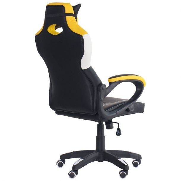 Кресло VR Racer Dexter Jolt Черный, Желтый (08477857) в Украине