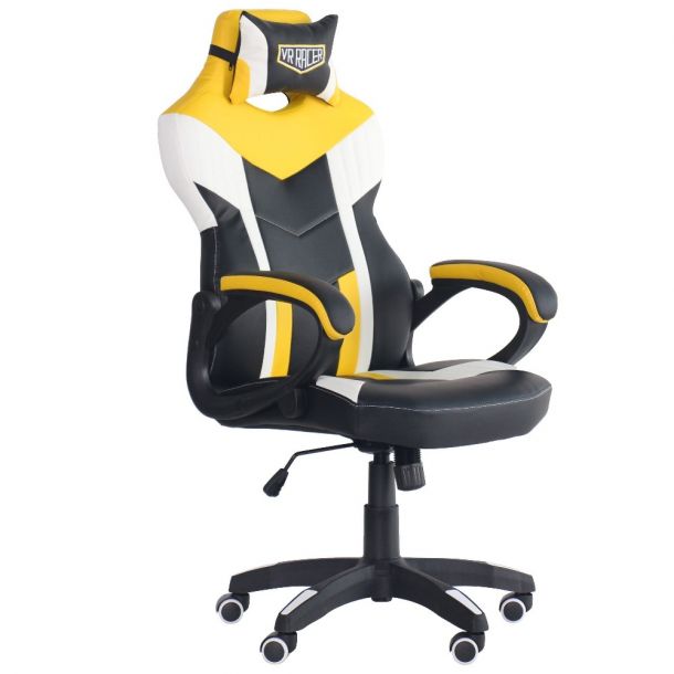 Кресло VR Racer Dexter Jolt Черный, Желтый (08477857) недорого