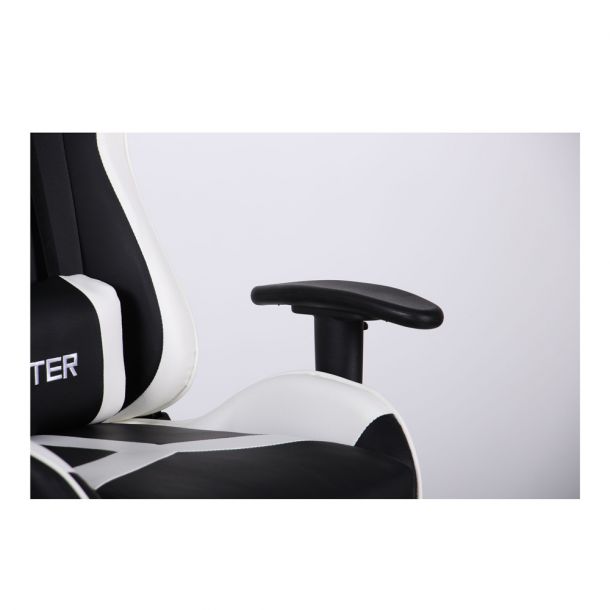 Крісло VR Racer Dexter Laser Чорний, Білий (08466192) kupistul