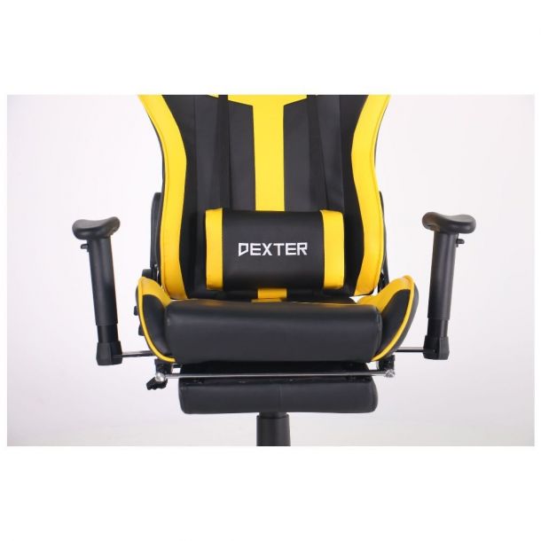 Крісло VR Racer Dexter Rumble Чорний, Жовтий (08477858) купить