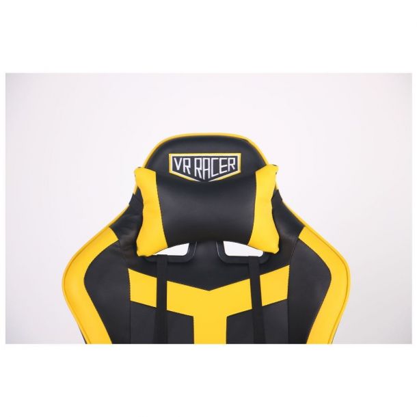 Крісло VR Racer Dexter Rumble Чорний, Жовтий (08477858) kupistul