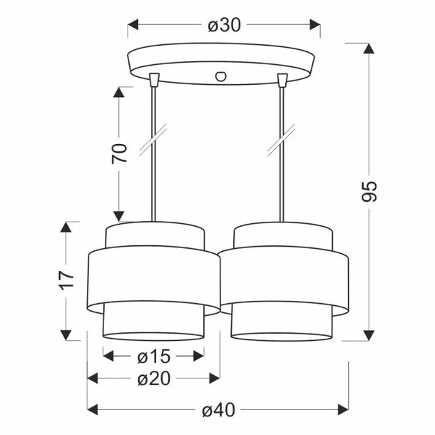 Люстра Candellux 32-18144 Cork Белый (1721380980) с доставкой