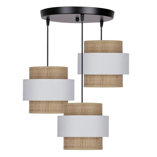 Люстра Candellux 33-18212 Rattan Бежевий (1721380910) дешево