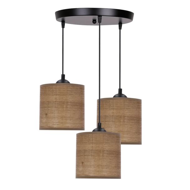 Люстра Candellux 33-18342 Legno Коричневий (1721380957) с доставкой