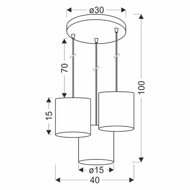Люстра Candellux 33-18342 Legno Коричневий (1721380957) в Киеве