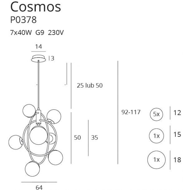 Люстра Cosmos Gold (118865894) в Украине