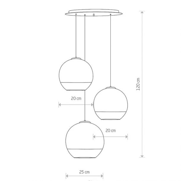 Люстра GLOBE PLUS III Хром (109725294) с доставкой