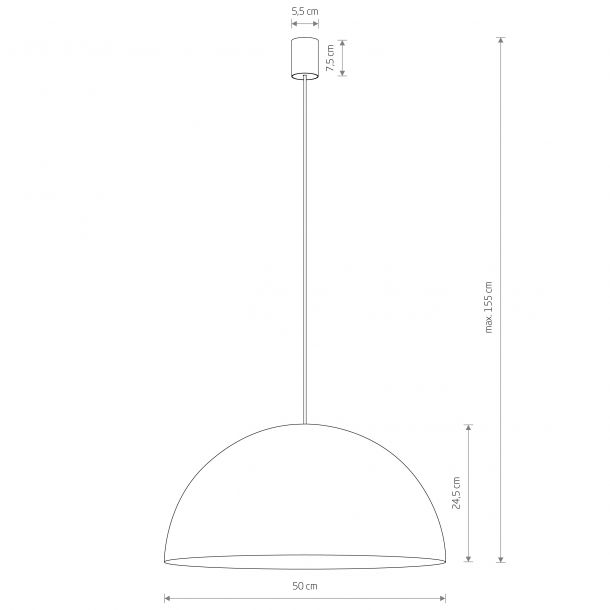 Люстра Hemisphere Super L Білий, Мідний (109935982) kupistul