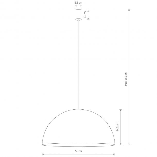 Люстра Hemisphere Super L Чорний, Мідний (109935981) с доставкой