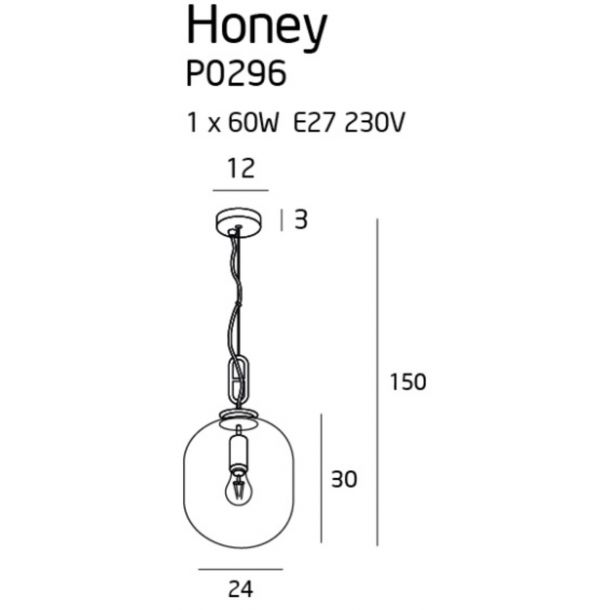 Люстра Honey 24 Amber (118865200) с доставкой