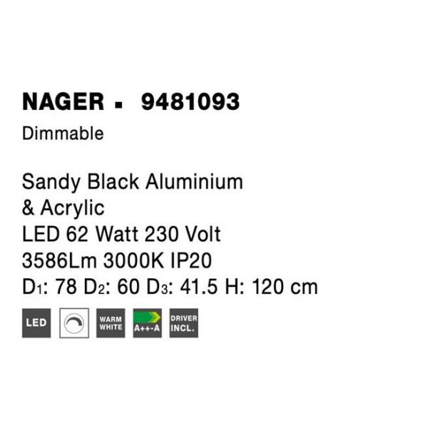 Люстра Nager Black (1591205130) kupistul